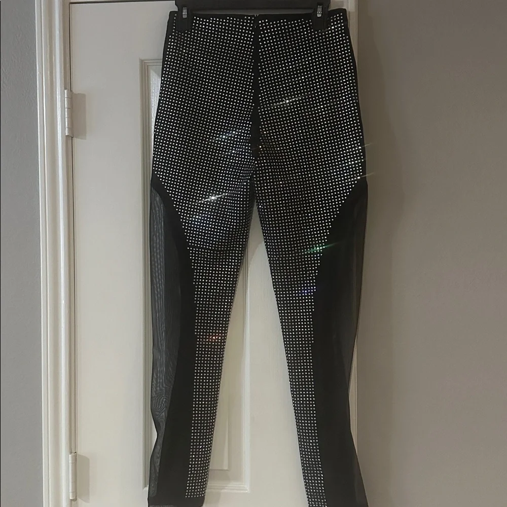 AKIRA Black Studded Skinny leggings - Picture 6 of 8